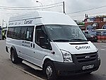 Бесплатный автобус Genser в пункт аренды автомобилей АрендаАвто-тхр на Новорязанском шоссе